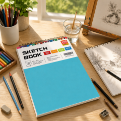 100-Sheet Spiral Bound Artist Sketchbook Pad