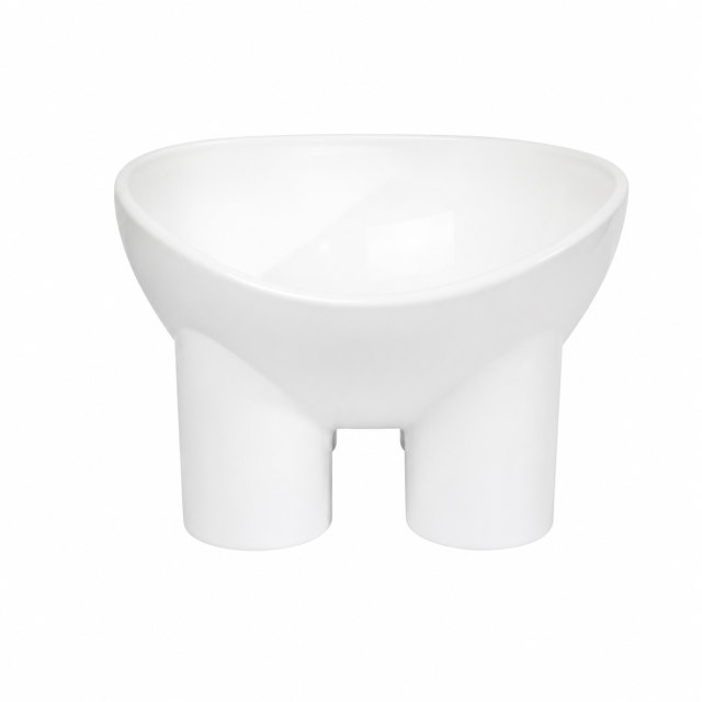 13 OZ Elephant Leg Neck Tall Slanted Elevated Pet Feeding Bowl