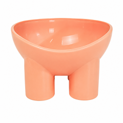 13 OZ Elephant Leg Neck Tall Slanted Elevated Pet Feeding Bowl