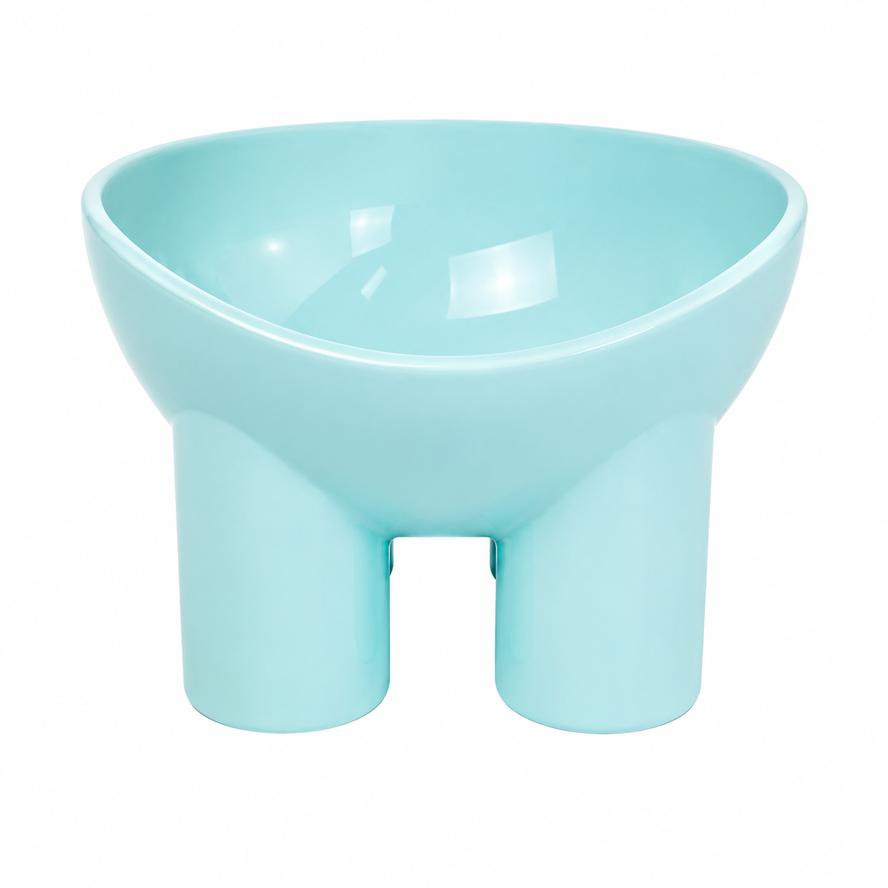 13 OZ Elephant Leg Neck Tall Slanted Elevated Pet Feeding Bowl