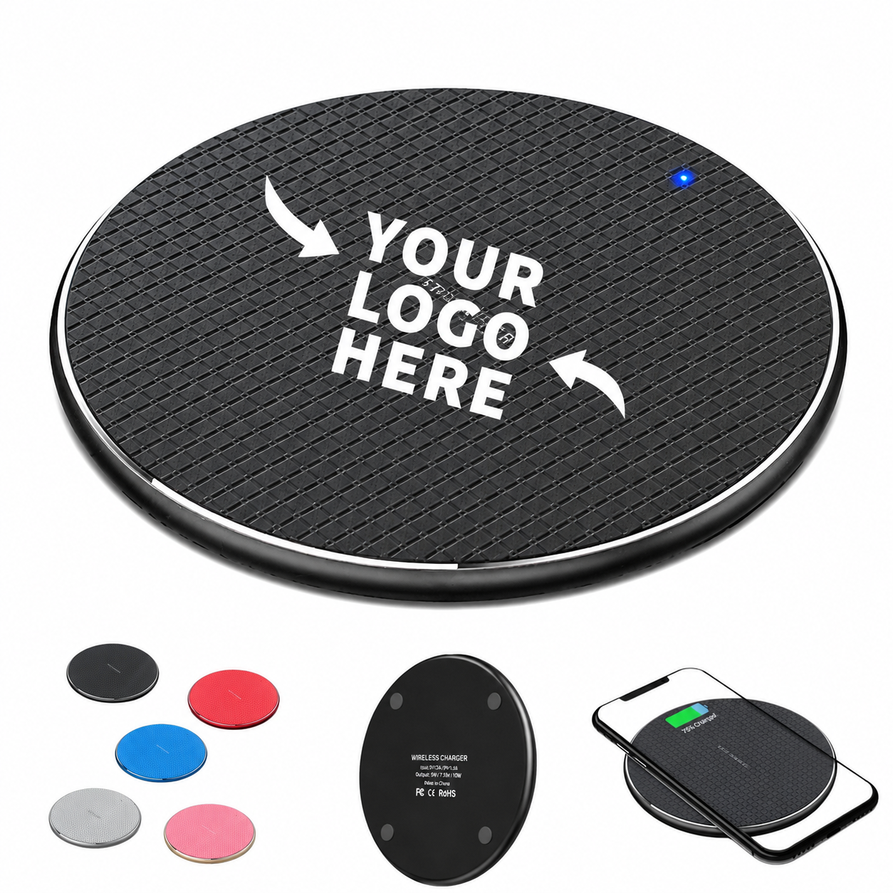 15W Fast Wireless Charging Pad Disc