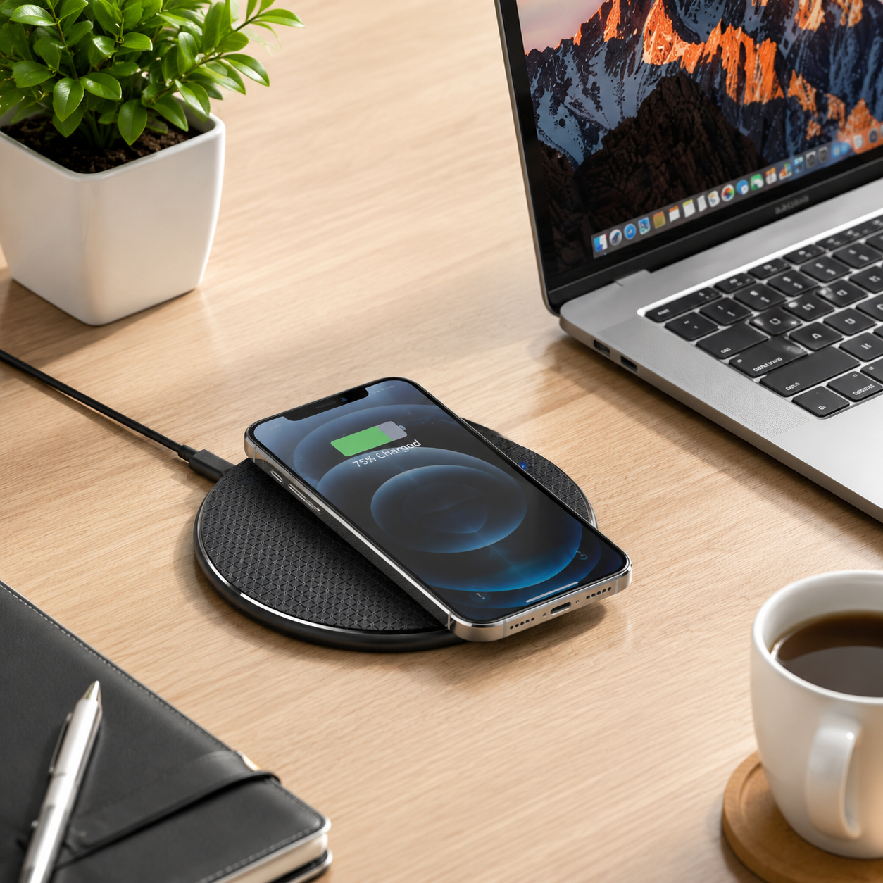 15W Fast Wireless Charging Pad Disc