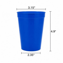 16 Oz Reusable Polypropylene Stadium Cup Set