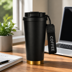 17.9oz Stainless Steel Insulated Coffee Tumbler with Straw Lid