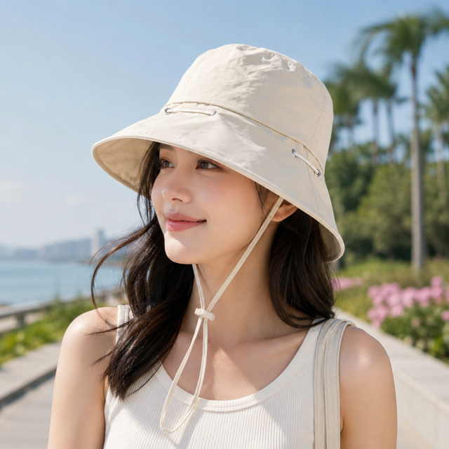 2-in-1 Quick-Dry Convertible Bucket Hat with Mesh Lining