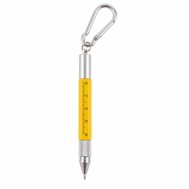 6-in-1 Metal Carabiner Multi-Tool Pen