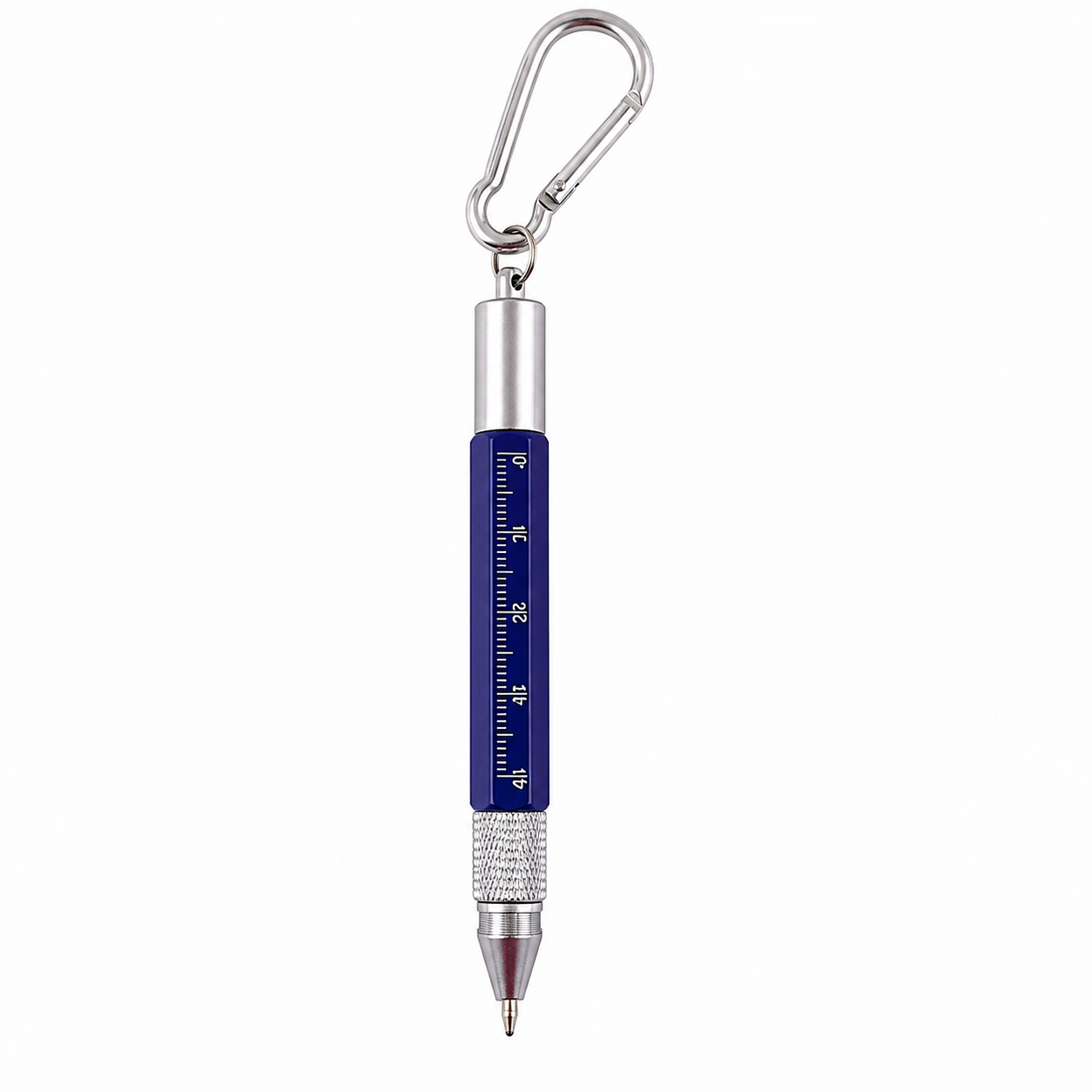 6-in-1 Metal Carabiner Multi-Tool Pen