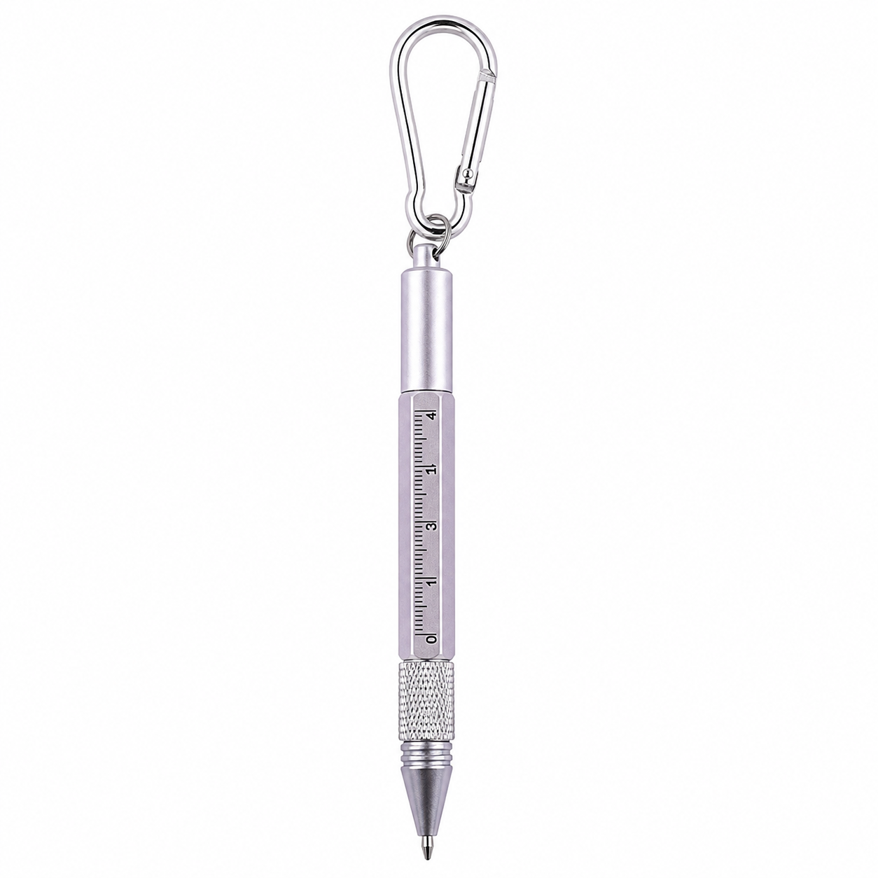 6-in-1 Metal Carabiner Multi-Tool Pen