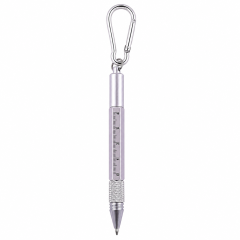 6-in-1 Metal Carabiner Multi-Tool Pen