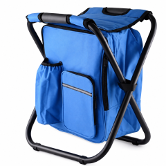 600D Oxford Folding Stool Backpack Cooler Bag