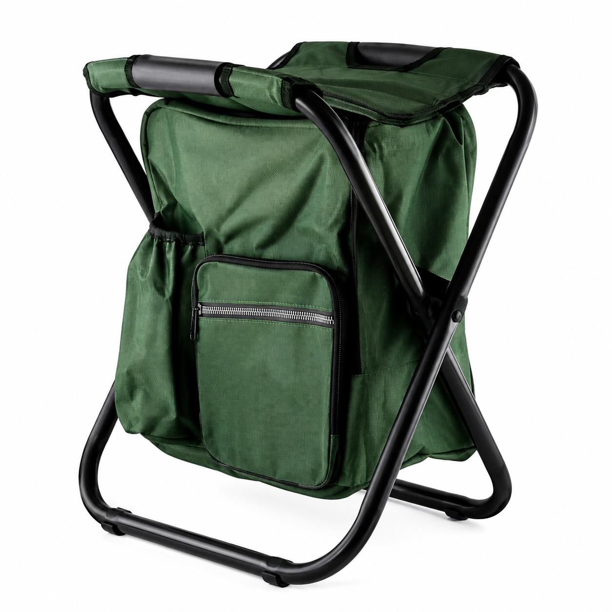 600D Oxford Folding Stool Backpack Cooler Bag