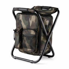 600D Oxford Folding Stool Backpack Cooler Bag