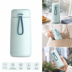 9 Oz Pocket-Size 304 Stainless Steel Vacuum Tumbler