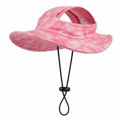 Adjustable Cotton Pet Sun Hat With Chin Cord