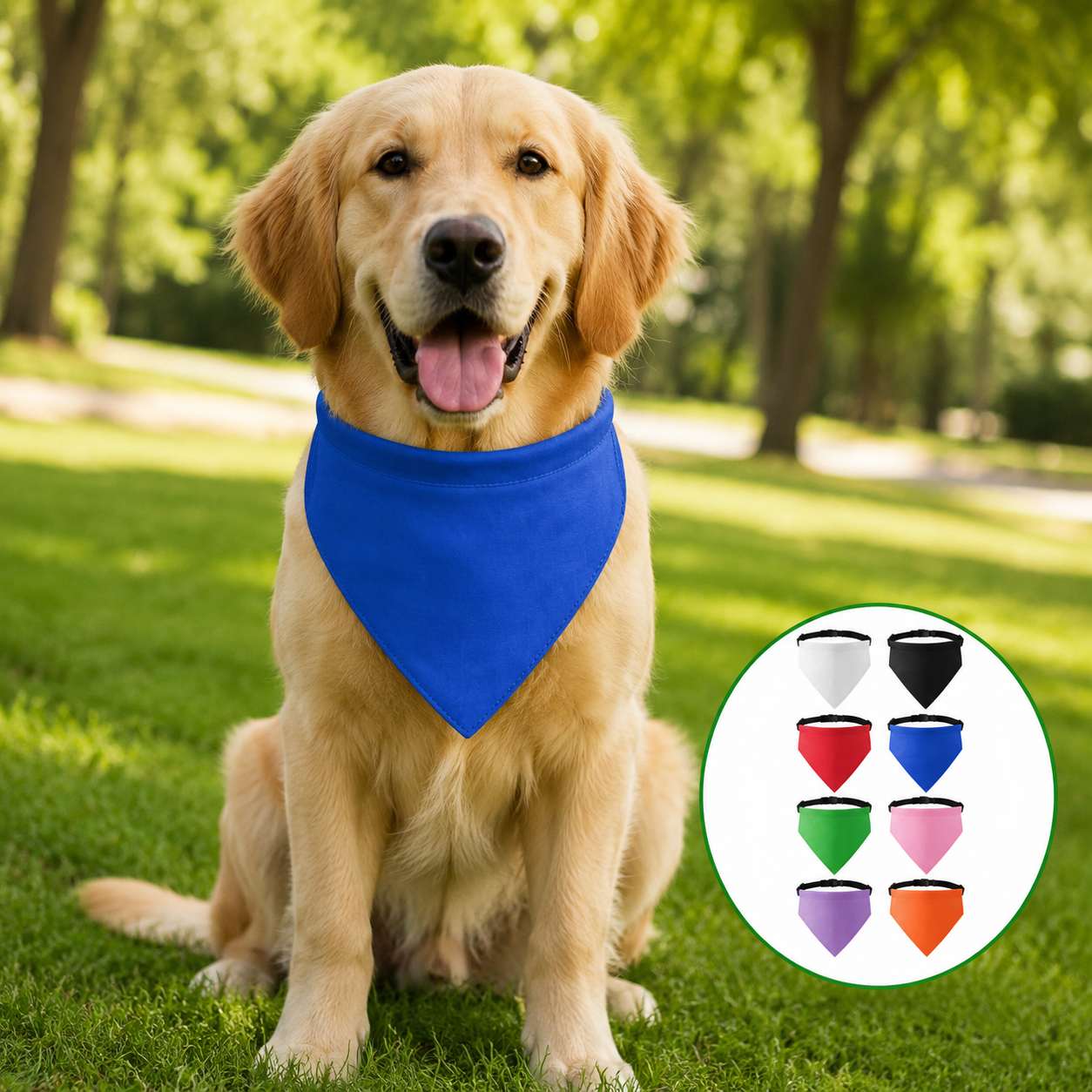 Adjustable Pet Bandana Collar Scarf