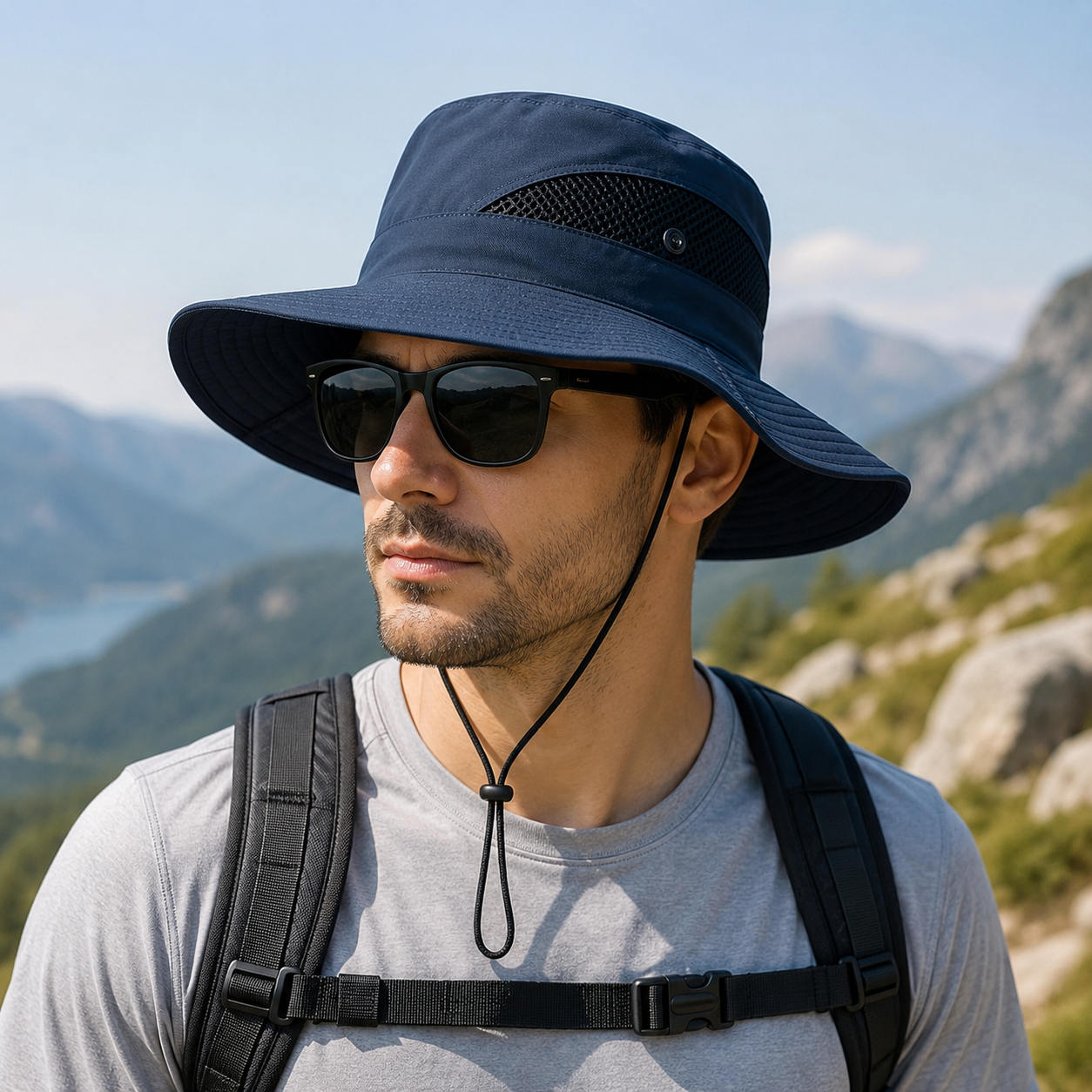 Adjustable UV Protection Fisherman Hat