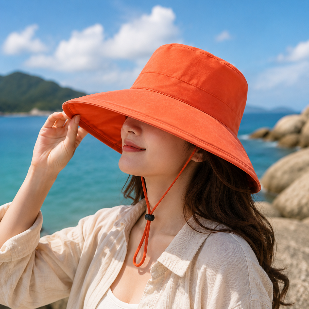 All-in-One UV Protection Sun Hat with Neck Flap & Face Shield