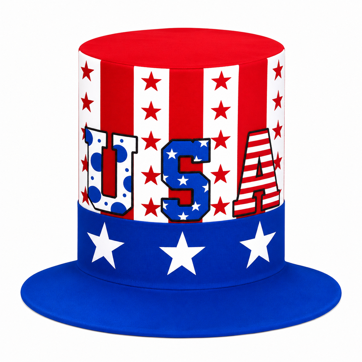 American Independence Day Patriotic Top Hat