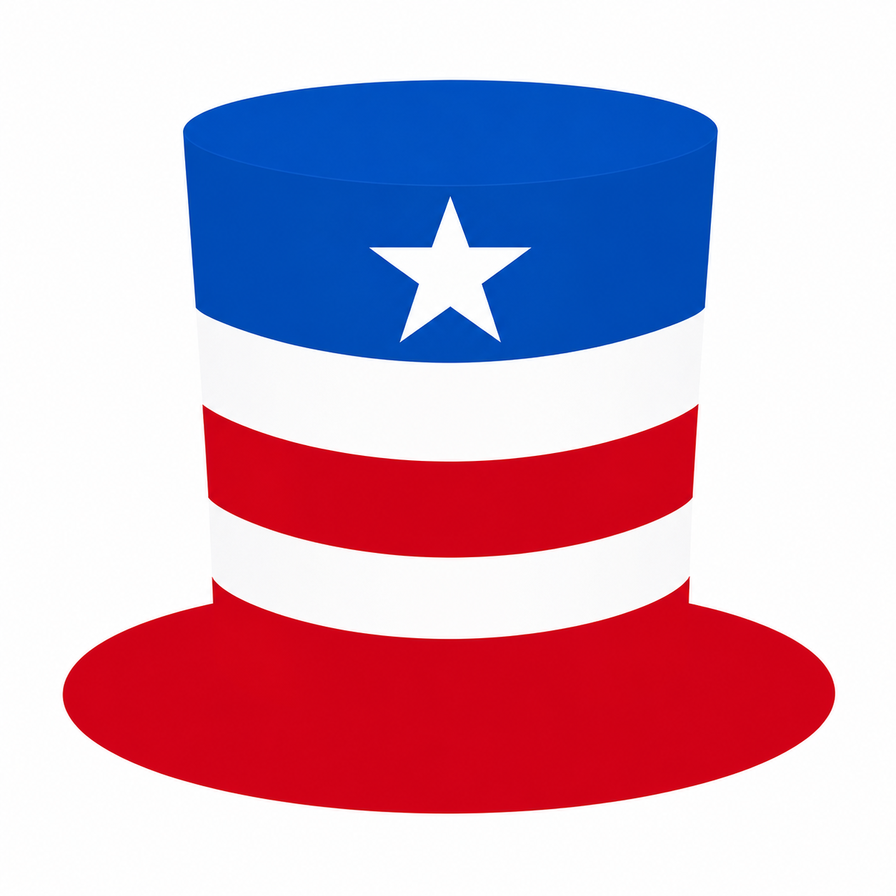 American Independence Day Patriotic Top Hat