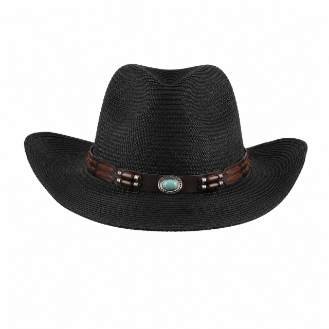 Breathable Western Straw Cowboy Sun Hat