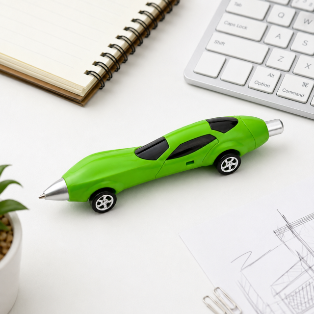 Car-Shaped Retractable Plastic Ballpoint Pen