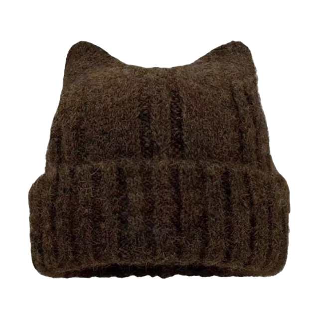 Cat Ear Knit Beanie Hat