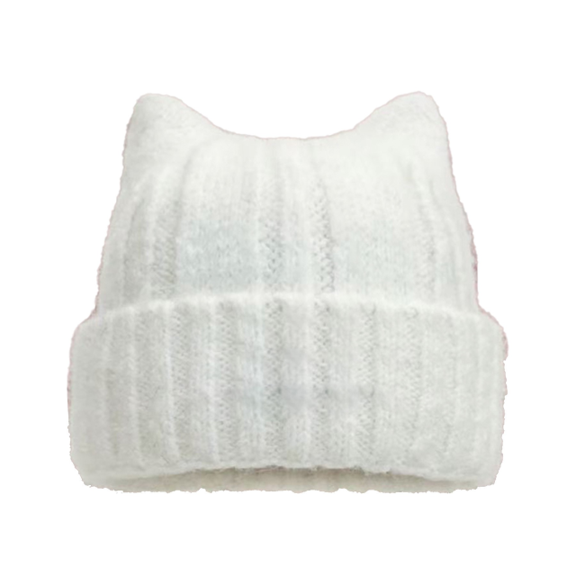 Cat Ear Knit Beanie Hat