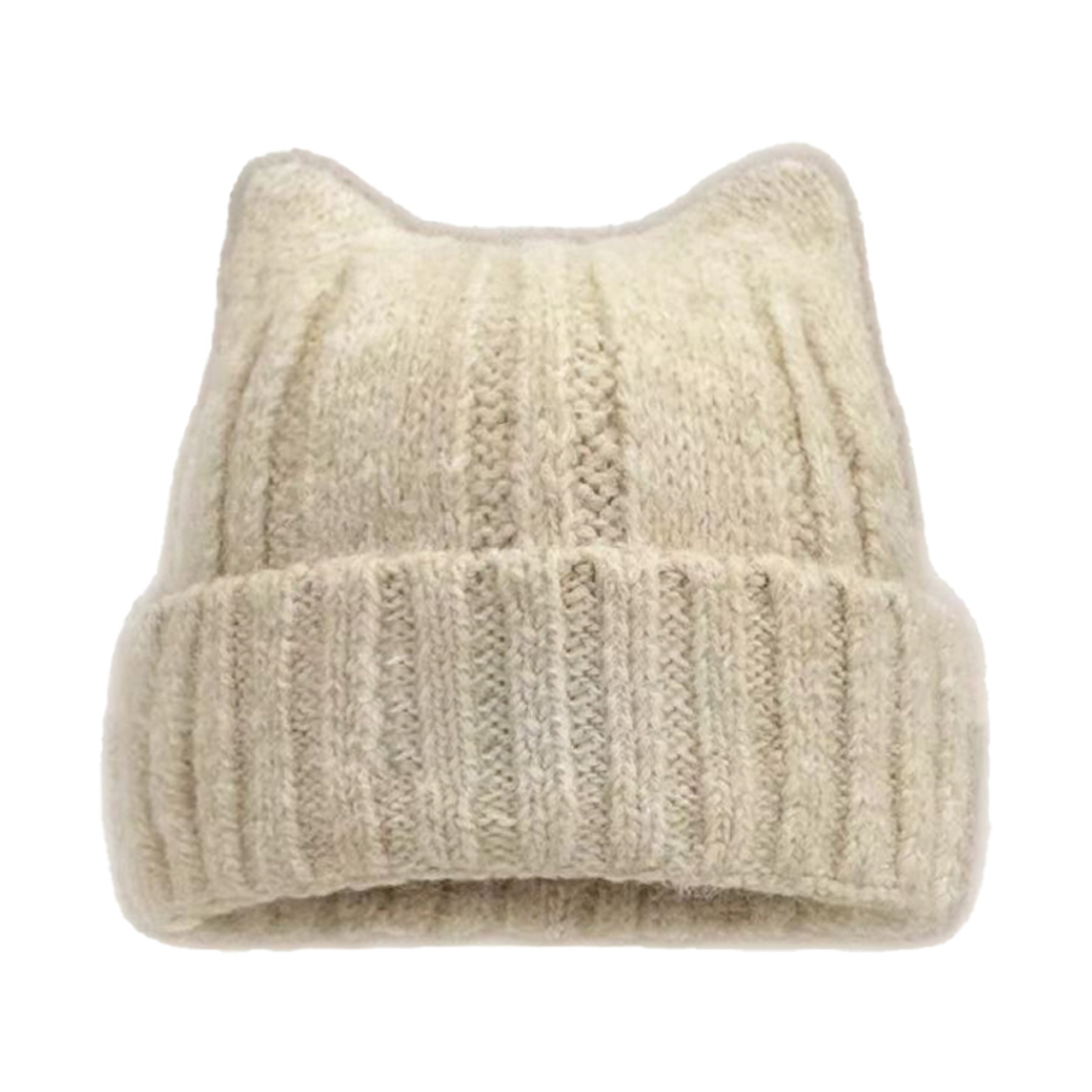Cat Ear Knit Beanie Hat