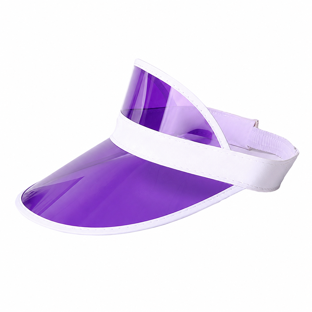 Clear PVC Adjustable Sun Visor Hat