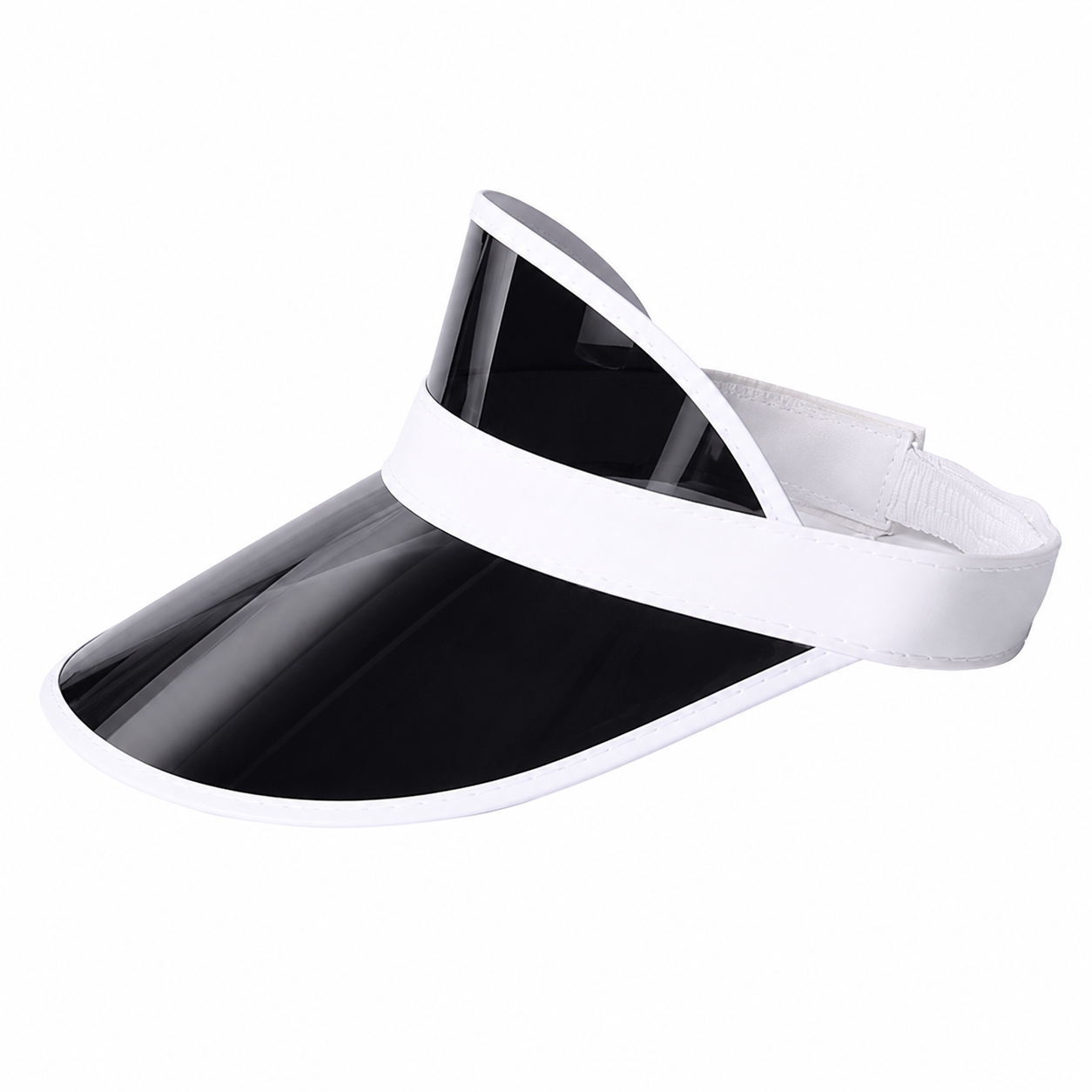 Clear PVC Adjustable Sun Visor Hat