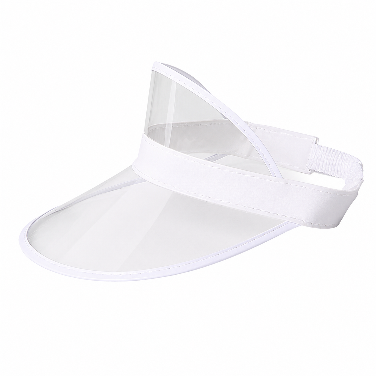 Clear PVC Adjustable Sun Visor Hat