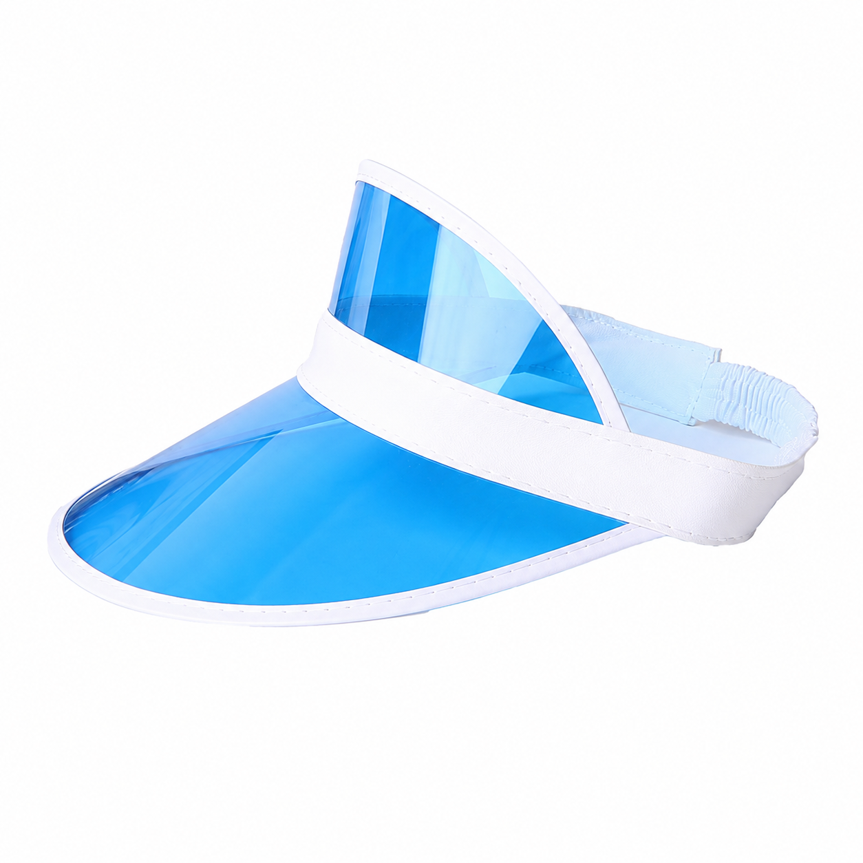 Clear PVC Adjustable Sun Visor Hat