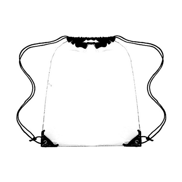 Clear PVC Drawstring Backpack Bag