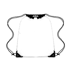 Clear PVC Drawstring Backpack Bag