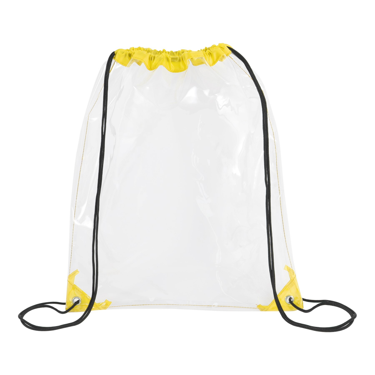 Clear PVC Drawstring Backpack Bag