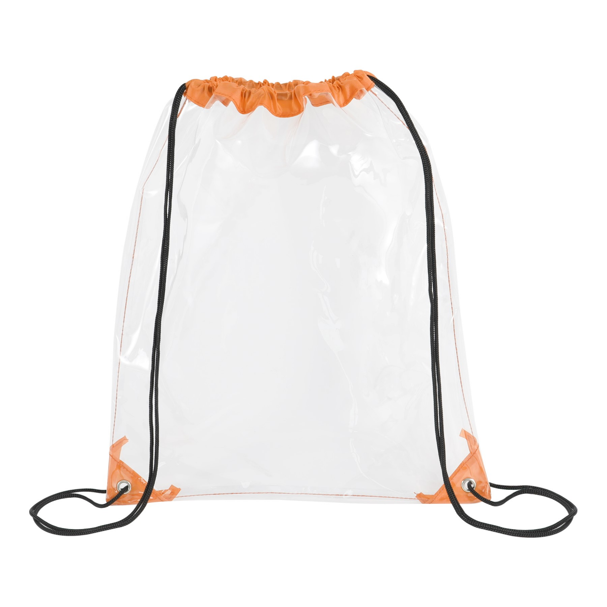 Clear PVC Drawstring Backpack Bag