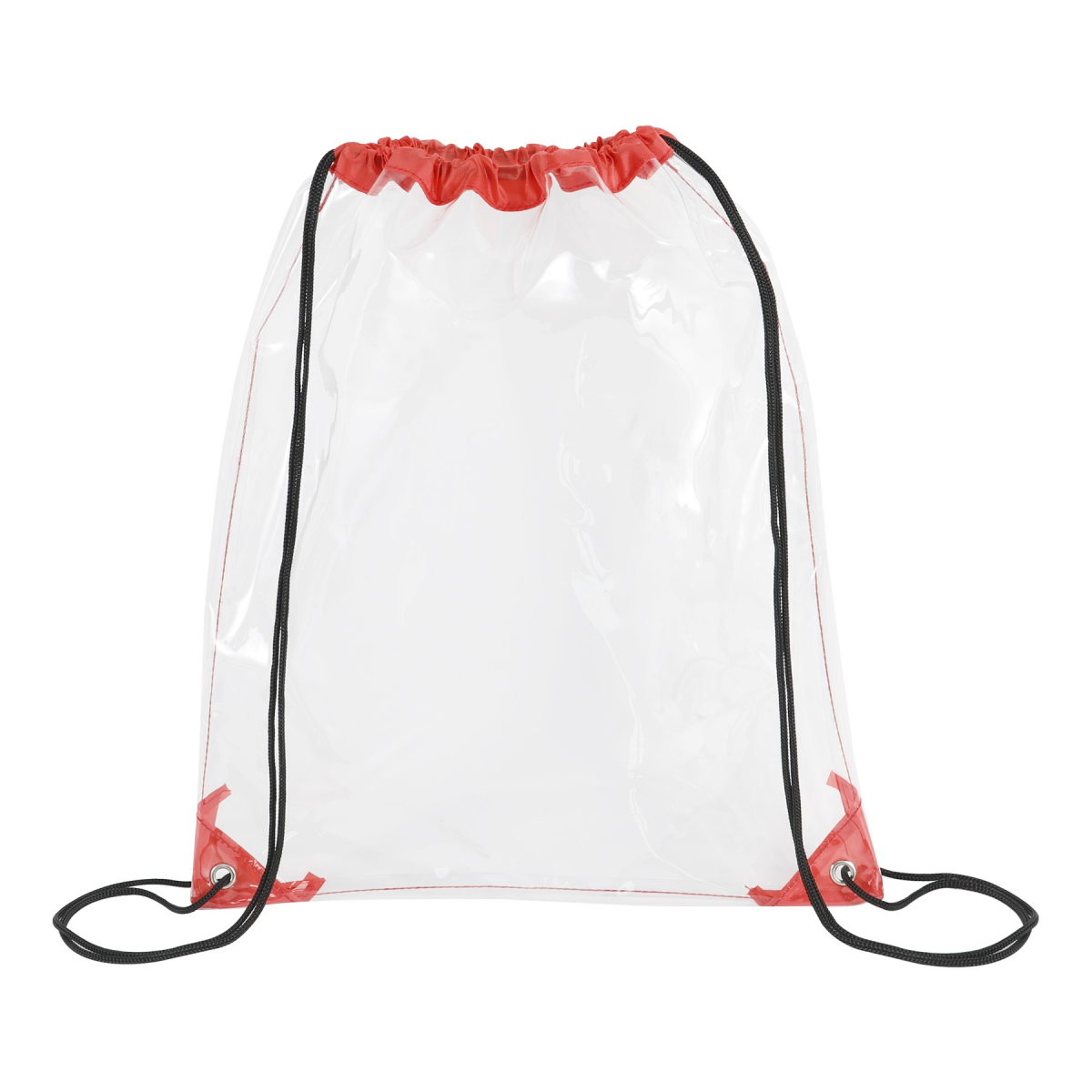 Clear PVC Drawstring Backpack Bag