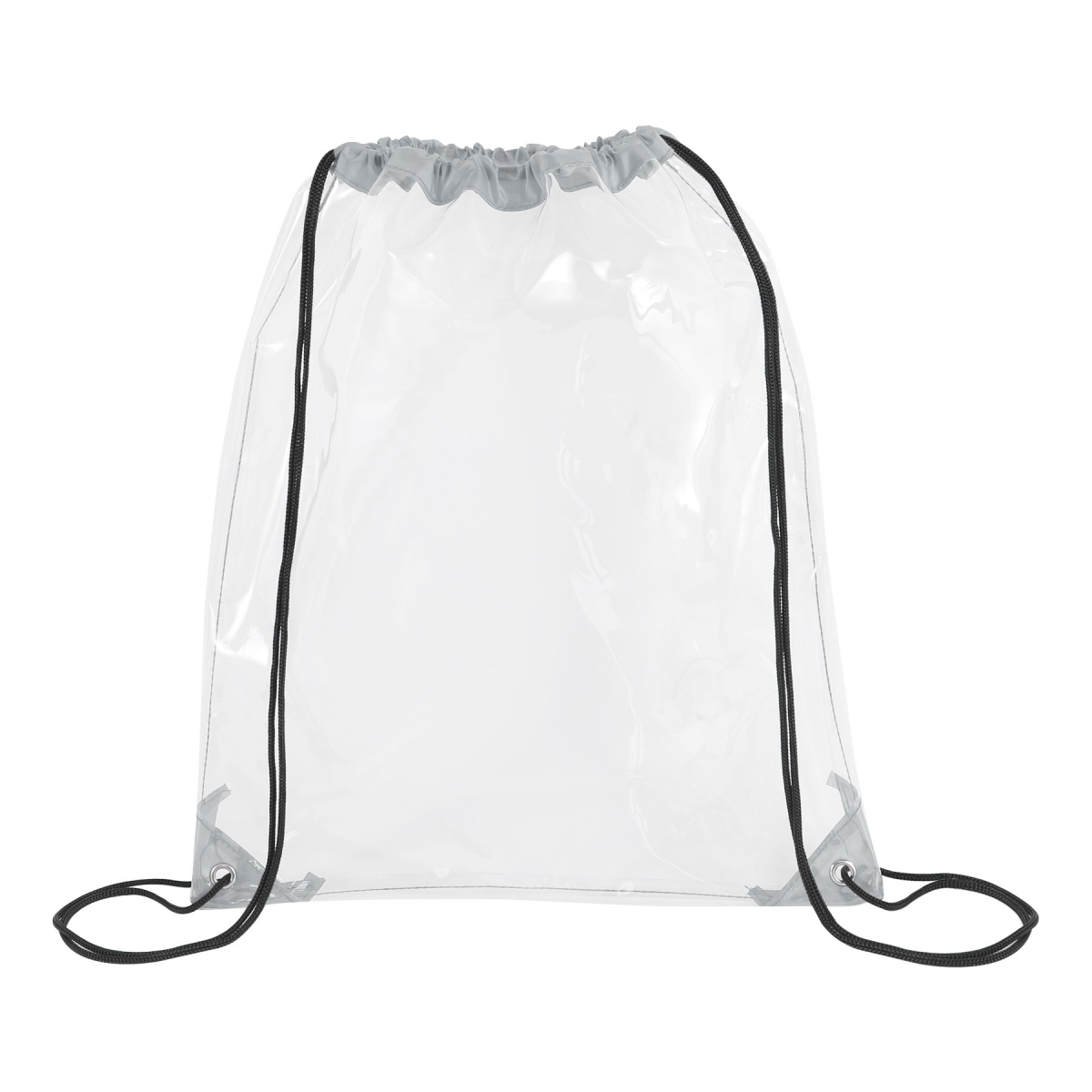 Clear PVC Drawstring Backpack Bag