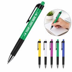 Click-Action Ballpoint Pen With Rubber Grip