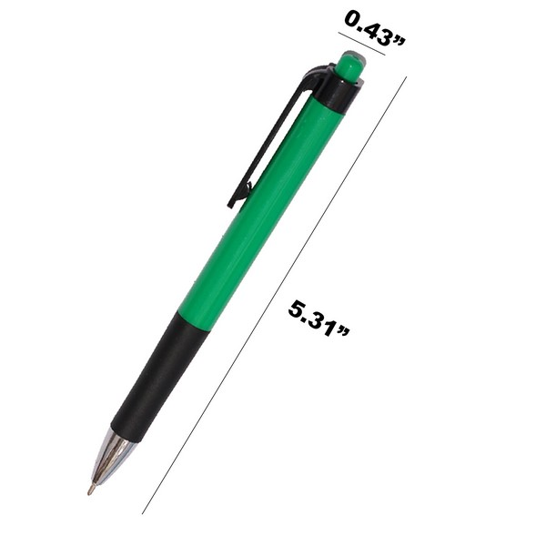 Click-Action Ballpoint Pen With Rubber Grip