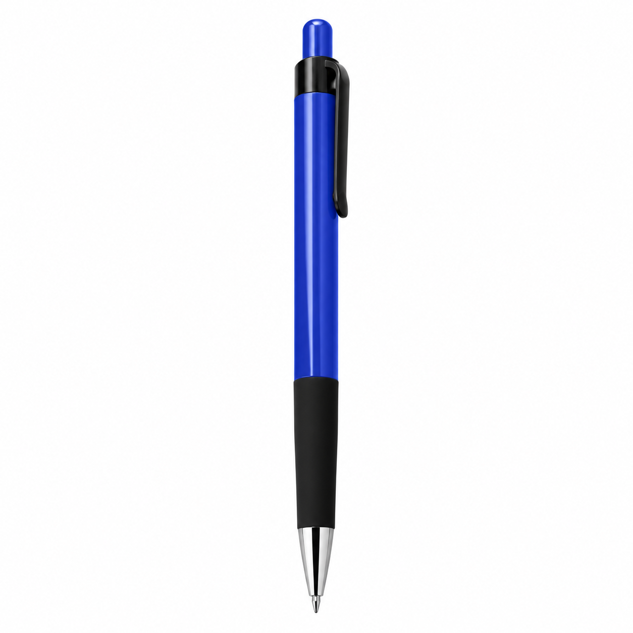 Click-Action Ballpoint Pen With Rubber Grip