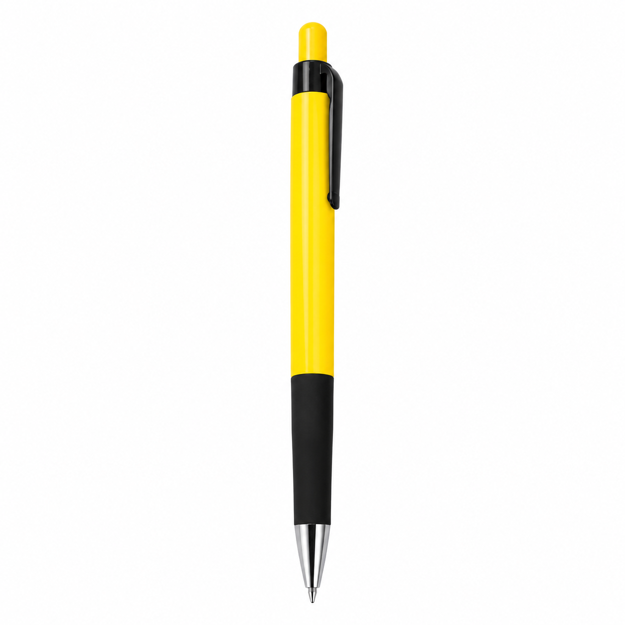 Click-Action Ballpoint Pen With Rubber Grip