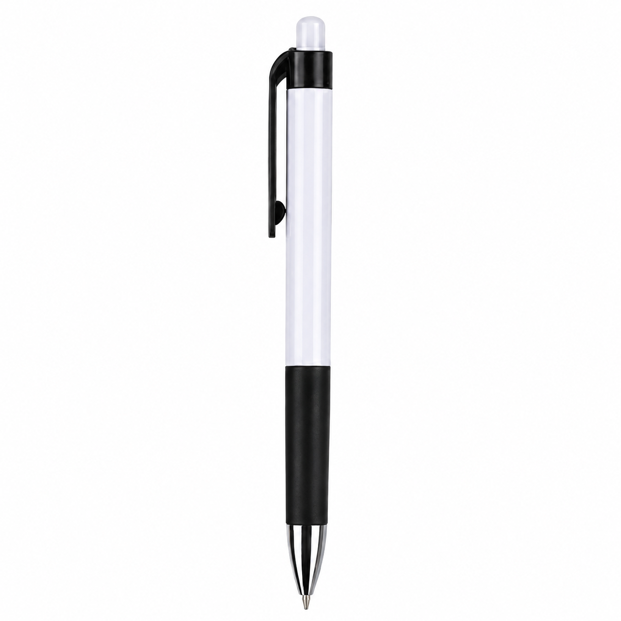 Click-Action Ballpoint Pen With Rubber Grip
