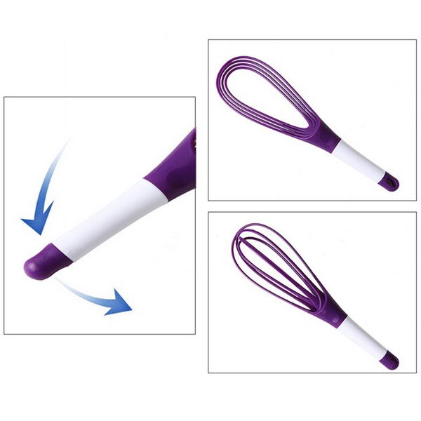 Collapsible Plastic Whisk Kitchen Tool