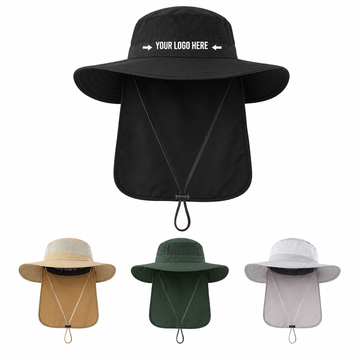 Cotton UPF50+ Bucket Hat - Adjustable Sun Protection Hat