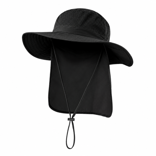 Cotton UPF50+ Bucket Hat - Adjustable Sun Protection Hat