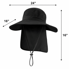 Cotton UPF50+ Bucket Hat - Adjustable Sun Protection Hat