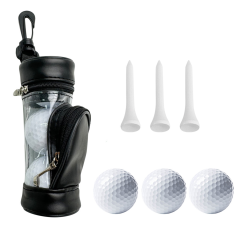 Custom Portable Golf Ball Bag With Tees And Golf Balls