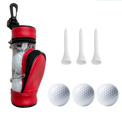 Custom Portable Golf Ball Bag With Tees And Golf Balls