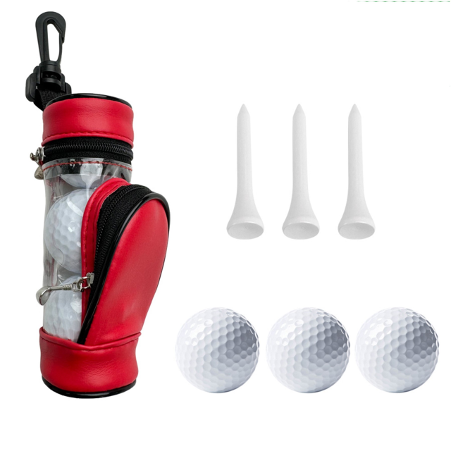 Custom Portable Golf Ball Bag With Tees And Golf Balls